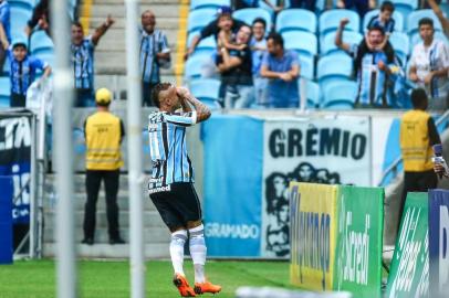 Gremio x Brasil-PELPORTO ALEGRE, RS, BRASIL, 01/04/2018- Grêmio recebe o Brasil-Pel no jogo de ida da final do Gauchão. (FOTO: LUCAS UEBEL/GREMIO FBPA, Divulgação)Editoria: SPOIndexador: Lucas UebelSecao: futebolFonte: Gremio.netFotógrafo: Gremio x Brasil-PEL