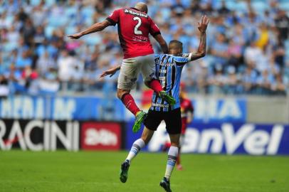 PORTO ALEGRE, RS, BRASIL, 01/04/2018- Grêmio recebe o Brasil-Pel no jogo de ida da final do Gauchão. Luan.(Carlos Macedo/Agência RBS)