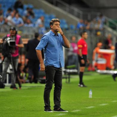  PORTO ALEGRE, RS, BRASIL - 04/04/2018 - Grêmio enfrenta o Monagas pela segunda rodada da fase de grupos da Libertadores 2018. (Fernando Gomes/Agência RBS)