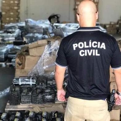 Polícia apreende 119 baterias furtadas de torres de telefonia 