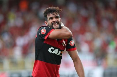 Henrique Dourado, centroavante do Flamengo.