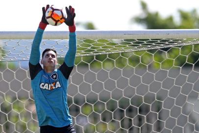  Gatito. Treino do Botafogo no Estadio Nilton Santos. 10 de abril de 2018, Rio de Janeiro, RJ, Brasil. Foto://Botafogo.Indexador: Vitor Silva/SSPress/Botafogo