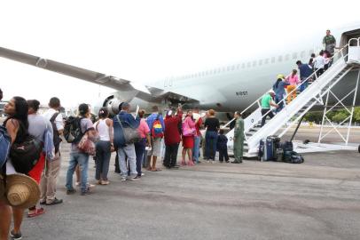  Embarque de venezuelanos para São Paulo e Cuiabá. Foto: Antonio Cruz/Agência Brasil