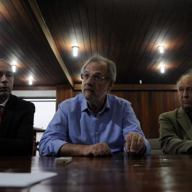  CAXIAS DO SUL, RS, BRASIL, 13/04/2018 - O pré candidato a governador Miguel Rossetto esteve na redação do Pioneiro. ele estava acompanhado do Deputado Federal Pepe Lula Vargas e do vereador Rodrigo Beltrão. (Marcelo Casagrande/Agência RBS)