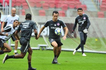  PORTO ALEGRE, RS, BRASIL 14/04/2018 - Treino Internacional - Leandro Damião. (FOTO: ROBINSON ESTRÁSULAS/AGÊNCIA RBS)