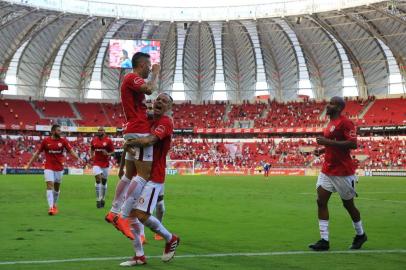  PORTO ALEGRE, RS, BRASIL, 15/04/2018 - Inter x Bahia: Jogo válido pela primeira roda do Brasileirão, que acontece no estádio Beira-Rio. Foto- gol.(FOTOGRAFO: MATEUS BRUXEL / AGENCIA RBS)