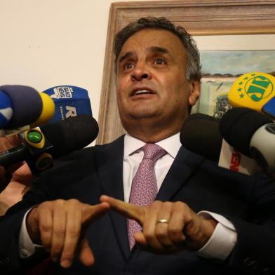  Brasília (DF), 16/04/2018, Aécio Neves / Entrevista - O senador Aécio Neves (PSDB-MG) durante entrevista. Foto: Givaldo Barbosa/Agência O GloboLocal: BrasíliaIndexador: Givaldo BarbosaSecao: RemotaFotógrafo: Política