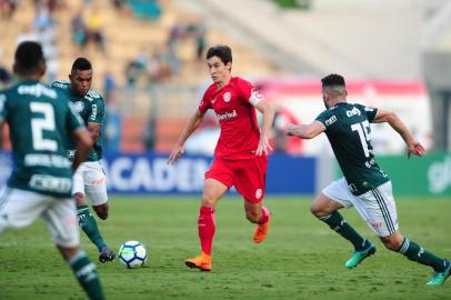  SÃO PAULO, SP, BRASIL, 21-04-2018. Inter é derrotado pelo Palmeiras no Pacaembu.Time de Odair Hellmann levou 1 a 0 no primeiro jogo fora de casa no campeonato. (RICARDO DUARTE/INTERNACIONAL)Indexador: RICARDO DUARTE