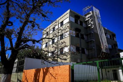  PORTO ALEGRE, RS, BRASIL, 17-04-2018: Foro fechado para reforma, no bairro Restinga. Diversos serviços públicos oferecidos no bairro deixaram de funcionar nos últimos 15 meses. (Foto: Mateus Bruxel / Agência RBS)