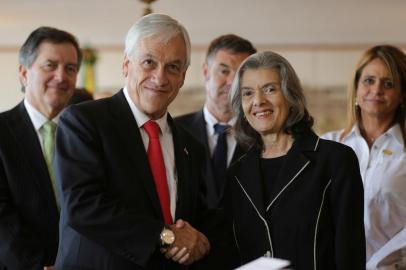  Cármen Lúcia recebe o presidente do Chile, Sebastián Piñera, no STF