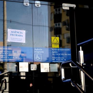  Caxias do Sul, RS, BRASIL 29/04/2018Assalto na Caixa Econômica Federal - Rua Michelon no bairro cruzeiro