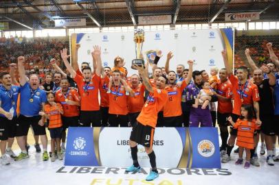  CARLOS BARBOSA, RS, BRASIL 29/04/2018Final da libertadores de futsal - CBf vence joinvile por 4 x 1Lucas Amorelli / Agência RBS