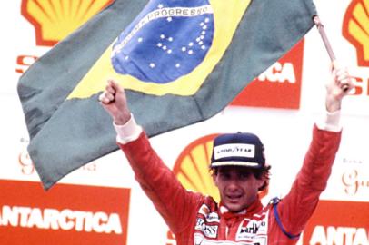  Ayrton Senna venceu o GP do BR em 1991 em Interlagos.