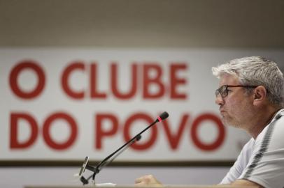  PORTO ALEGRE, RS, BRASIL, 04/05/2018 -Coletiva do Inter que ocorre na manhã desta sexta feira. Foto- Odair Hellmann. (FOTOGRAFO: ANDERSON FETTER / AGENCIA RBS)