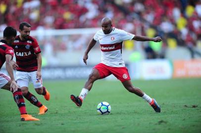  RIO DE JANEIRO, RJ, BRASIL, 06-05-2018. FOTOS:  Flamengo e Inter se enfrentam no Maracanã. Partida é válida pela quarta rodada do Brasileirão(RICARDO DUARTE/INTER)