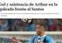 Jornal espanhol destaca ótima atuação de Arthur em mais uma goleada do Grêmio