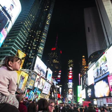  NOVA YORK, NY, ESTADOS UNIDOS, março de 2018: O Caderno Viagem de Zero Hora experimentou um roteiro de novidades na cidade de Nova York, nos Estados Unidos da América. Na foto, Times Square a noite (FOTO FÉLIX ZUCCO/AGÊNCIA RBS, Editoria SuaVida).Indexador: Felix Zucco