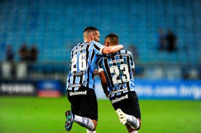  PORTO ALEGRE, RS, BRASIL - 09/05/2018 - Grêmior recebe o Goiás na Arena pelo jogo de volta das oitavas de final da Copa do Brasil. (Anderson Fetter/Agência RBS)