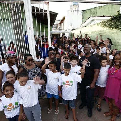  PORTO ALEGRE, RS, BRASIL - 2018.05.09 -  Oscar Williams & the Band of Life fará um workshop para crianças e adolescentes de alta vulnerabilidade social, atendidos pela ONG Sol Maior. O artista é originário de periferia dos EUA. (Fotos: ANDRÉ ÁVILA/ Agência RBS)