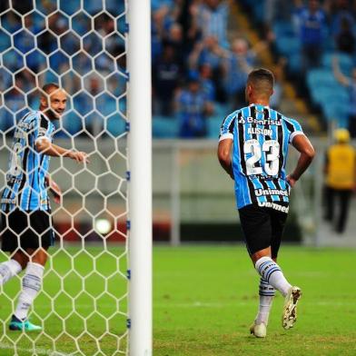  PORTO ALEGRE, RS, BRASIL, 09/05/2018 - Grêmio recebe o Goiás na Arena pelo jogo de volta das oitavas de final da Copa do Brasil.(FOTOGRAFO: ISADORA NEUMANN / AGENCIA RBS)