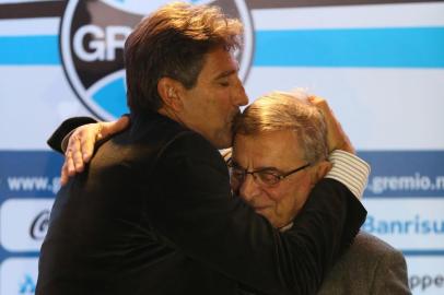  PORTO ALEGRE, RS, BRASIL - 02-07-2013 - Apresentação de Renato Portaluppi na Arena, novo Técnico do Grêmio (FOTO: FOTO: DIEGO VARA/AGÊNCIA RBS, ESPORTES)