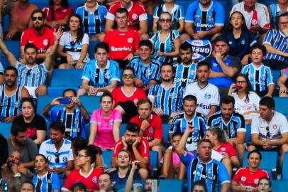  PORTO ALEGRE, RS, BRASIL, 18.03.2018. Inter e Grêmio disputam Gre-Nal 414 no estádio Arena e válido pela semifinal do Campeonato Gaúcho 2018. (ANDERSON FETTER/AGÊNCIA RBS)