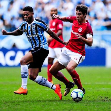  PORTO ALEGRE, RS, BRASIL, 12/05/2018 - Grêmio recebe o Inter na Arena, pela 05ª roda do Brasileirão 2018.(FOTOGRAFO: ANDERSON FETTER / AGENCIA RBS)