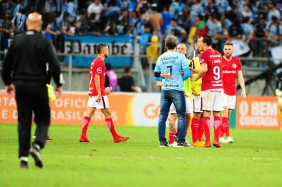  PORTO ALEGRE, RS, BRASIL, 12/05/2018 - Grêmio recebe o Inter na Arena, pela 05ª roda do Brasileirão 2018.(FOTOGRAFO: CARLOS MACEDO / AGENCIA RBS)