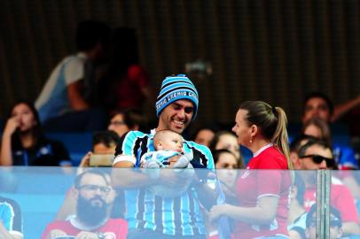  PORTO ALEGRE, RS, BRASIL, 12/05/2018 - Grêmio recebe o Inter na Arena, pela 05ª roda do Brasileirão 2018.(FOTOGRAFO: CARLOS MACEDO / AGENCIA RBS)