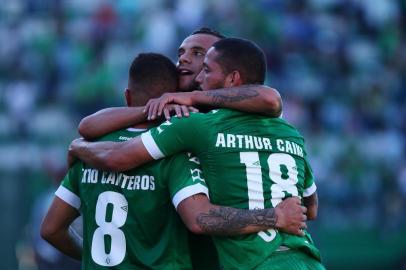  Chapecó, Santa Catarina, Brasil, Arena Condá 13-05-2018. Chapecoense e Flamengo se enfrentam pelo Brasileirão de Futebol 2018.Tito Canteros não comemora gol contra o Flamengooto MÃ¡rcio Cunha.Indexador: MARCIO CUNHAFotógrafo: MARCIO CUNHA