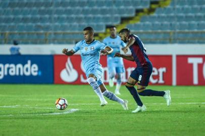 Gremio x MonagasRS - FUTEBOL/CONMEBOL LIBERTADORES 2018 /GREMIO X MONAGAS - ESPORTES - Lance da partida entre Gremio e Monagas disputada na noite desta terca-feira, no Estadio Monumental de Maturin, na Venezuela, valida pela Conmebol Libertadores 2018. FOTO: LUCAS UEBEL/GREMIO FBPAEditoria: SPOIndexador: Lucas UebelSecao: futebolFonte: Gremio.netFotógrafo: Gremio x Monagas