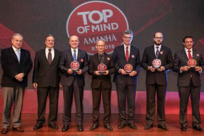 Top of Mind 2018Premiação do Top of Mind 2018 da Revista Amanhã ocorrida no Clube Sogipa. Na foto, representantes dos ganhadores da categoria Grande Empresa foram agraciados. FOTO: Marcos Nagelstein/ Agência PreviewEditoria: ECOLocal: Porto AlegreIndexador: Marcos NagelsteinSecao: EconomiaFonte: www.agenciapreview.comFotógrafo: Top of Mind 2018