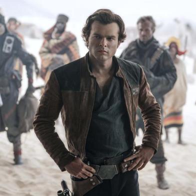 Alden Ehrenreich como Han Solo em Han Solo: Uma História Star Wars