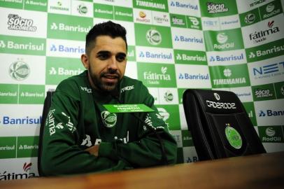  CAXIAS DO SUL, RS, BRASIL, 18/05/2018 - Jogadores do Esporte Clube Juventude. NA FOTO: volante Lucas. (Marcelo Casagrande/Agência RBS)