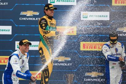  SANTA CRUZ DO SUL, RS, BRASIL, 20-05-2018. Marcos Gomes, vencedor da Stock Car em Santa Cruz do Sul. (JEFFERSON BOTEGA/AGÊNCIA RBS)Indexador: Jefferson Botega