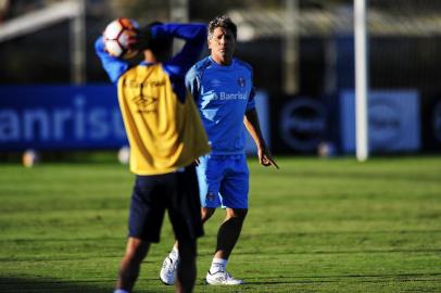  PORTO ALEGRE, RS, BRASIL, 22/05/2018 - Treino do Grêmio, que ocorreu na tarde desta terça feira. (FOTOGRAFO: ANDERSON FETTER / AGENCIA RBS)