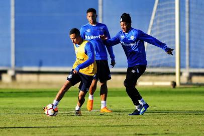  PORTO ALEGRE, RS, BRASIL, 22/05/2018 - Treino do Grêmio, que ocorreu na tarde desta terça feira. (FOTOGRAFO: ANDERSON FETTER / AGENCIA RBS)