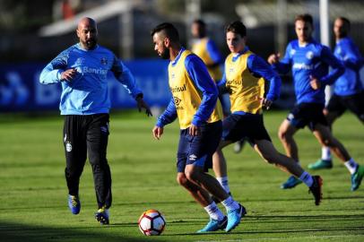  PORTO ALEGRE, RS, BRASIL, 22/05/2018 - Treino do Grêmio, que ocorreu na tarde desta terça feira. (FOTOGRAFO: ANDERSON FETTER / AGENCIA RBS)