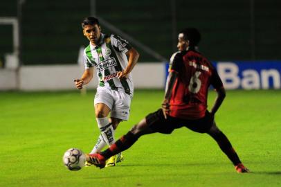  CAXIAS DO SUL, RS, BRASIL, 20/04/2018. Juventude x Oeste-SP, jogo válido pela segunda rodada da Série B do Campeonato Brasileiro e realizado no estádio Alfredo Jaconi. (Porthus Junior/Agência RBS)