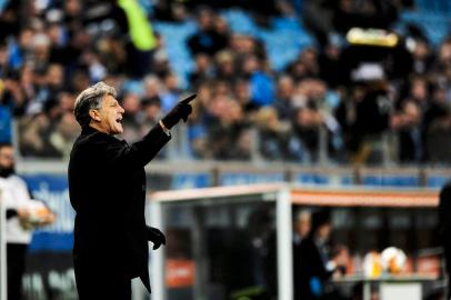  PORTO ALEGRE, RS, BRASIL, 23/05/2018 - Grêmio recebe o Defensor na Arena, pela fase de grupos da Libertadores. (FOTOGRAFO: ANDERSON FETTER / AGENCIA RBS)