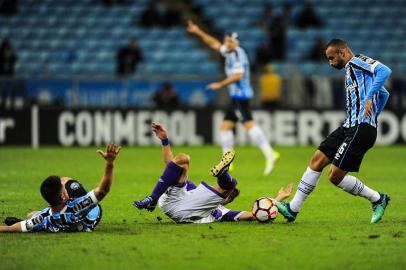  PORTO ALEGRE, RS, BRASIL, 23/05/2018 - Grêmio recebe o Defensor na Arena, pela fase de grupos da Libertadores. (FOTOGRAFO: ANDERSON FETTER / AGENCIA RBS)