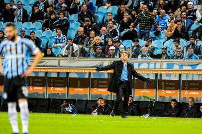  PORTO ALEGRE, RS, BRASIL, 23/05/2018 - Grêmio recebe o Defensor na Arena, pela fase de grupos da Libertadores. (FOTOGRAFO: ANDERSON FETTER / AGENCIA RBS)