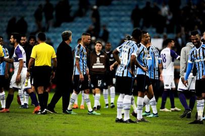  PORTO ALEGRE, RS, BRASIL, 23/05/2018 - Grêmio recebe o Defensor na Arena, pela fase de grupos da Libertadores. (FOTOGRAFO: ANDERSON FETTER / AGENCIA RBS)