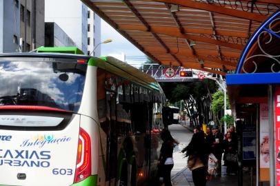  CAXIAS DO SUL, RS, BRASIL (26/04/2017) Greve Geral no Brasil pode afetar o transporte coletivo. (Roni Rigon/Pioneiro).