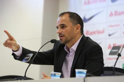  PORTO ALEGRE, RS, BRASIL, 24.05.2018. Rodrigo Caetano é apresentado como diretor executivo do Inter.Foto: Fernando Gomes/Agência RBS