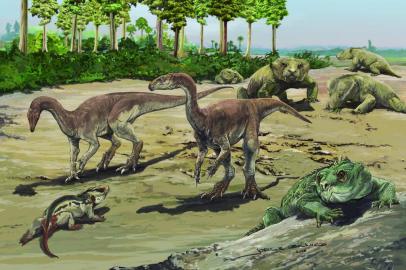  Uma nova espécie de dinossauro encontrada no Rio Grande do Sul foi apresentada nesta sexta-feira (25) em publicação no periódico científico Zoological Journal of the Linnean Society. Encontrado em Agudo, na Região Central, o Bagualosaurus agudoensis traz informações importantes sobre as primeiras espécies desses animais que habitaram o planeta durante o período Triássico. 