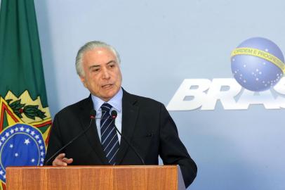  Em pronunciamento, o presidente Michel Temer anuncia o uso de forças federais de segurança para liberar rodovias bloqueadas por caminhoneiros