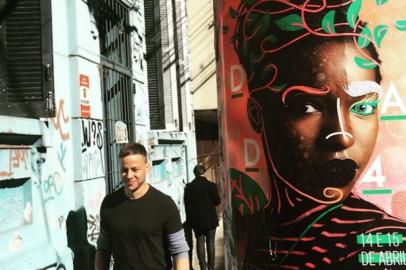 Tom Wlaschiha, ator que viveu Jaqen Hghar em Game of Thrones, em Porto Alegre