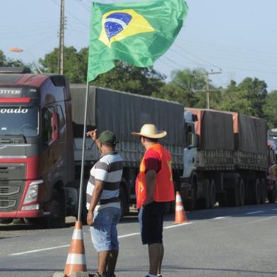 paralisação  dos caminhoneiros Santa Catarina