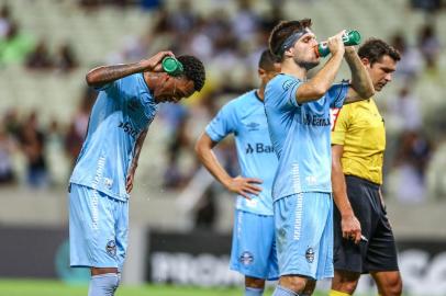 Gremio x CearaRS - FUTEBOL/CAMPEONATO BRASILEIRO 2018/GREMIO X CEARA - ESPORTES - Lance da partida entre Gremio e Ceara disputada na noite deste domingo, na Arena Castelao, em Fortaleza, valida pelo Campeonato Brasileiro 2018. FOTO: LUCAS UEBEL/GREMIO FBPAEditoria: SPOIndexador: Lucas UebelSecao: futebolFonte: Gremio.netFotógrafo: Gremio x Ceara